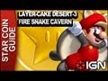 New Super Mario Bros. U 3 Star Coin Walkthrough - Layer-Cake Desert-3: Fire Snake Cavern