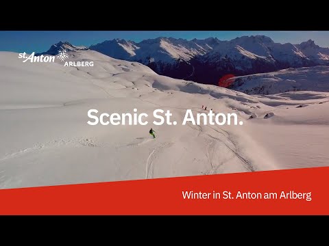 Skiing amongst the beautiful mountain range of St. Anton am Arlberg