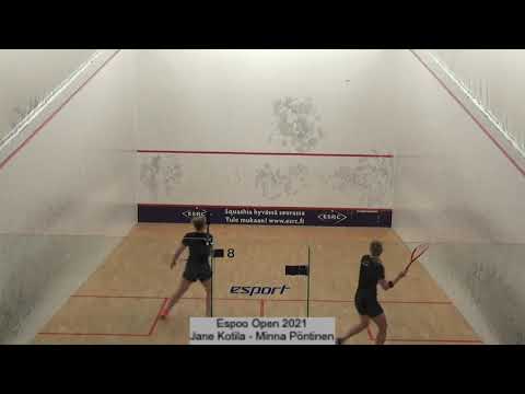 EspooOpen21: Jane Kotila ESRC -  Minna Pontinen LahtiSq