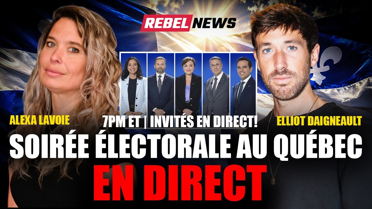 DIRECT : Le Québec vote! Soirée électorale avec Alexa Lavoie et Elliot Daigneault