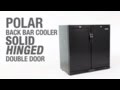 Video: Botellero negro dos puertas macizas Polar 900mm. GL016