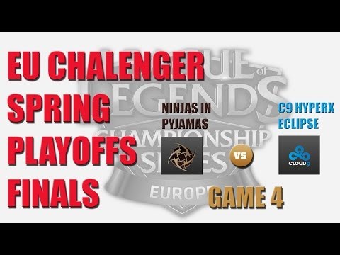 EU Challenger Spring Playoffs Finals: Ninjas in Pyjamas vs Cloud 9 Eclipse G4 Highlights