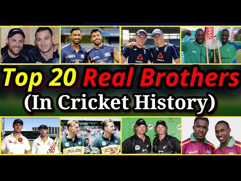 Top 20 Real Brothers in Cricket History - You Didn't Know | Twin Brothers in Cricket