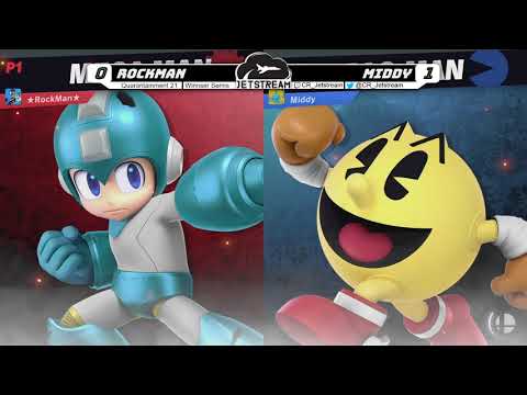 Quarantainment 21 Winnser Finals - Rockman (MegaMan) Vs. Middy (Pac Man, PKM Trainer) - SSBU