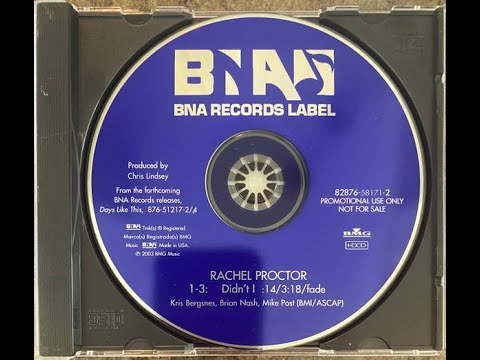 Rachel Proctor - Didn't I (Pop Version) RARE