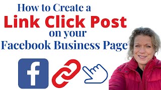 How to Create a LINK CLICK Post on your Facebook Business Page. CONTENT CREATION!