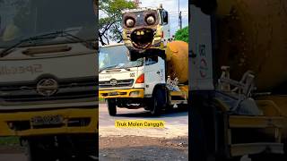 Download lagu CRAZY‼️The scary cement mixer truck can change 👹 #trukoleng #truck #funny #automobile #dumptruck mp3