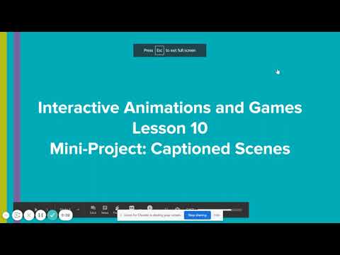 Code.org Unit 3Lesson 10 CSD Interactive Animations and Games Walk through.