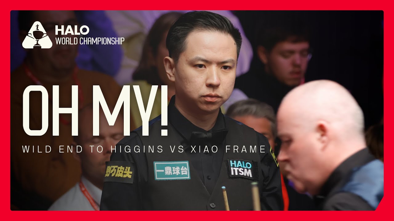 TWO SNOOKERS NEEDED! Ridiculous End To John Higgins vs Xiao Guodong Frame | Halo World Championship