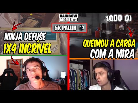 PLAY DE MIRA 1000 QI DO PECHITO, 5K DO PALUH, CLUTCH INSANO DO LAGONIS - MELHORES MOMENTOS LIVES R6
