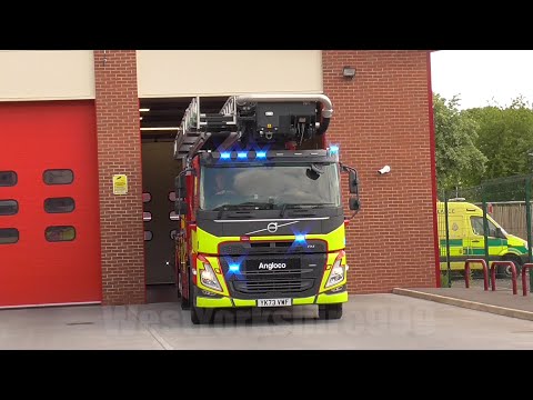 Wakefield Aerial Ladder Platform Turnout | West Yorkshire Fire & Rescue
