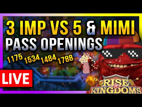 Pass Openings: 3imp vs 5 & MIMI 🔥 LIVE! 🔴 #C11473, #C11468, #1534, #1175, #1484, #1788