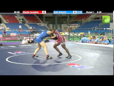 60 KG Othella Ferolleto (Army WCAP) vs Sally Roberts (Army WCAP)