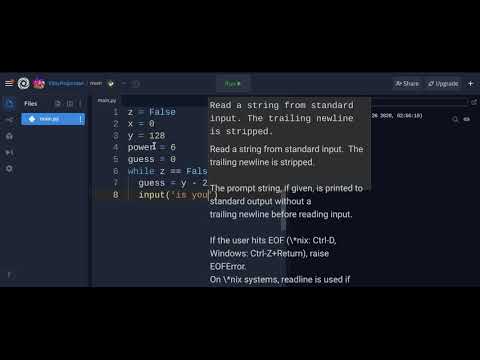 Computer Guesser Python While Loop Binary Search