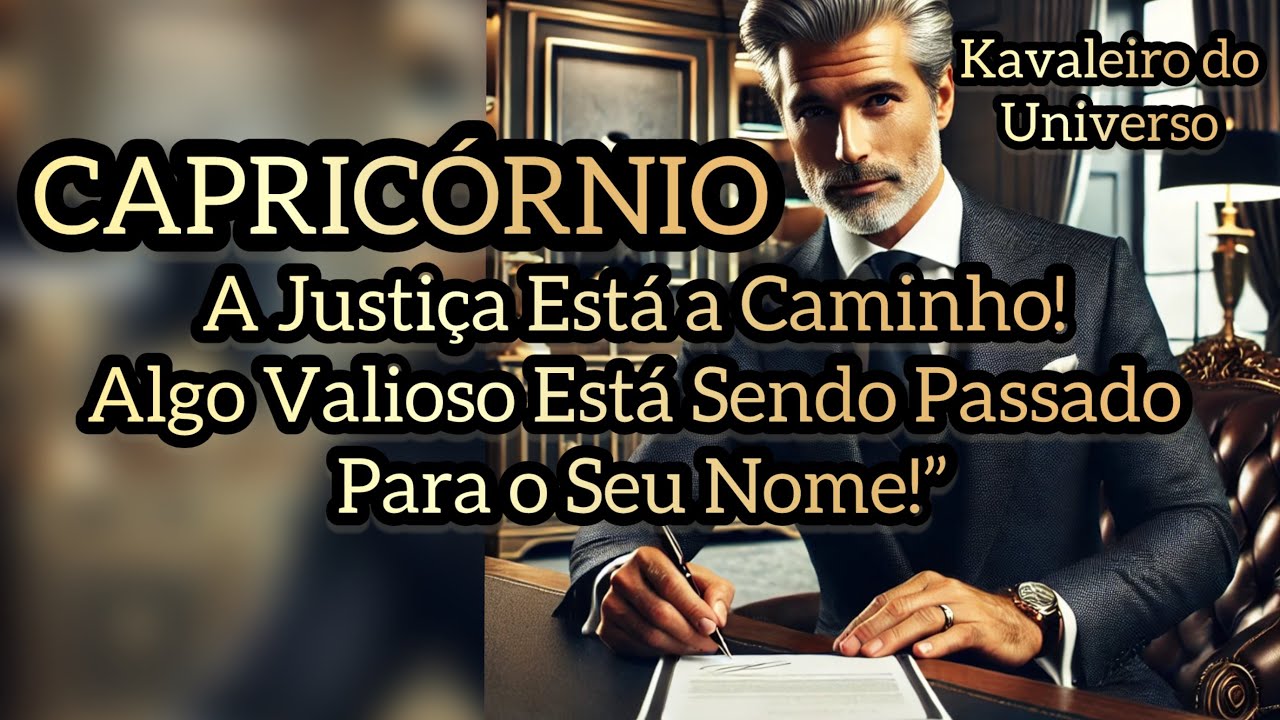“Capricórnio: ♑️ 💥Vejo Alguém Passando Algo Para o Seu Nome! A Justiça Está a Caminho!”
