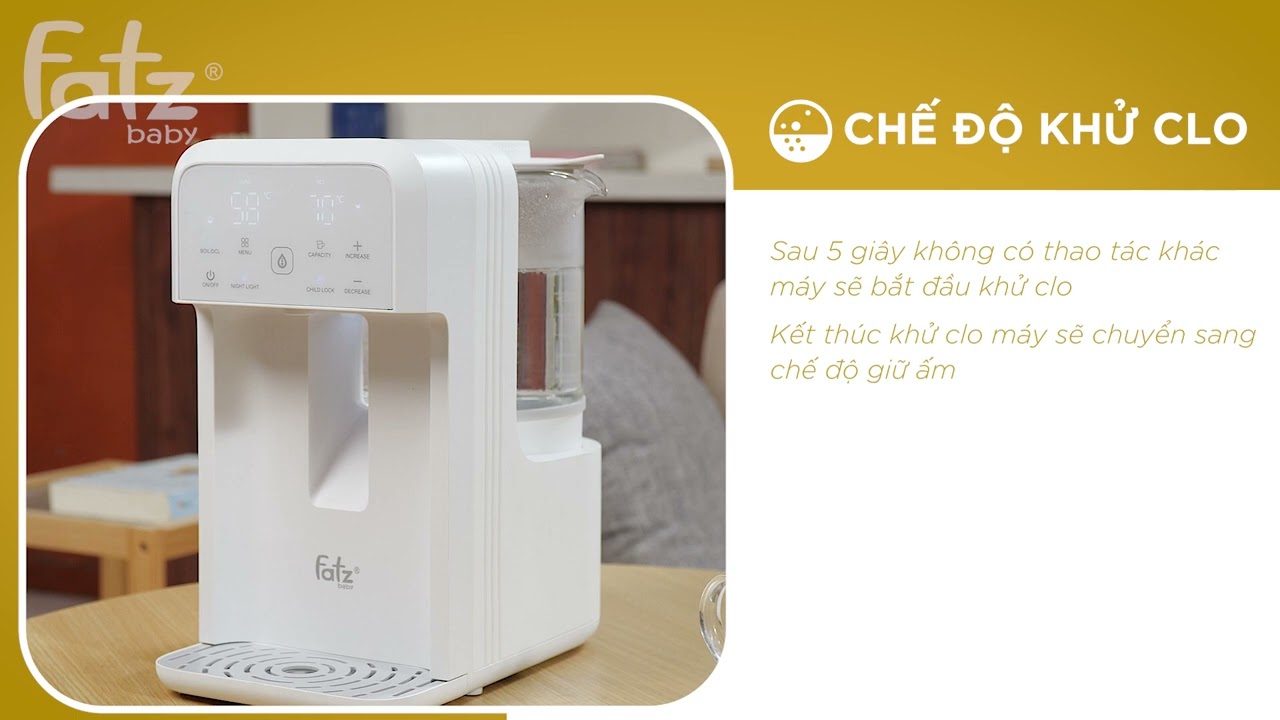 Máy đun và hâm nước pha sữa thông minh tiện lợi Fatzbaby Smart 10 Plus FB3852BT