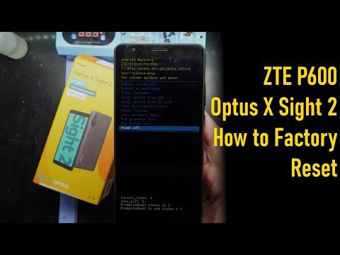 Optus X Sight 2 / ZTE P600 Factory Reset, Password Wipe