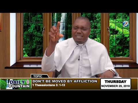 DAILY FOUNTAIN OF NOVEMBER 29, 2018 - REV'D EMMANUEL C. OTTAH