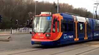 preview picture of video 'Sheffield Stagecoach SuperTram 123 At Westfield From Halfway To Malin Bridge'