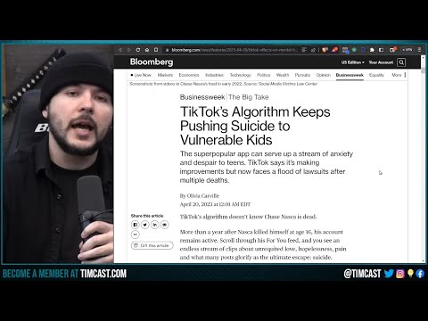 TikTok Algorithm Drove Teen To END His LIFE, TikTok Is HURTING Children