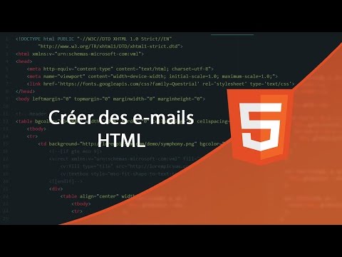 Tutoriel HTML Créer un email HTML