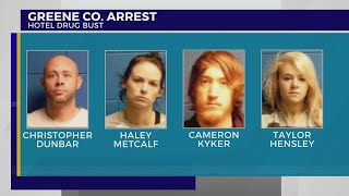 Greene Co. authorities arrest 4 in reported hotel drug bust