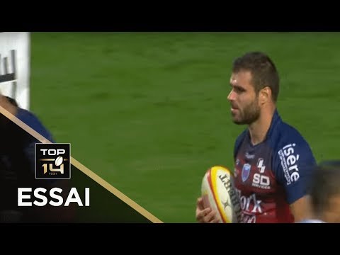TOP 14 - Essai Gaëtan GERMAIN (FCG) - Perpignan - Grenoble - J20 - Saison 2018/2019