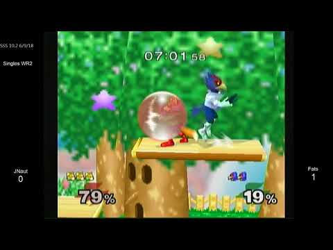 SSS 10.2 SSBM - JNaut (Fox) vs. Fats (Falco) - Melee WR2