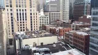 preview picture of video 'Hyatt Place Downtown Chicago Room Tour & City View 6-16-14'