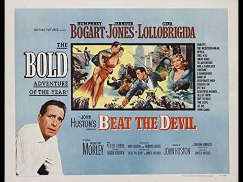 Humphrey Bogart, Gina Lollobrigida in John Huston & Truman Capote's "Beat the Devil" (1953)