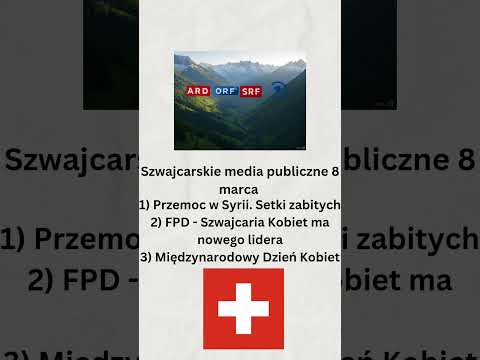 Szwajcarskie media publiczne 8 marca