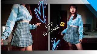 Recycled School Uniform into daily outfit 🚸💕