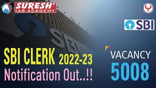SBI Clerk 2022-2023 Notification Out | Suresh IAS Academy