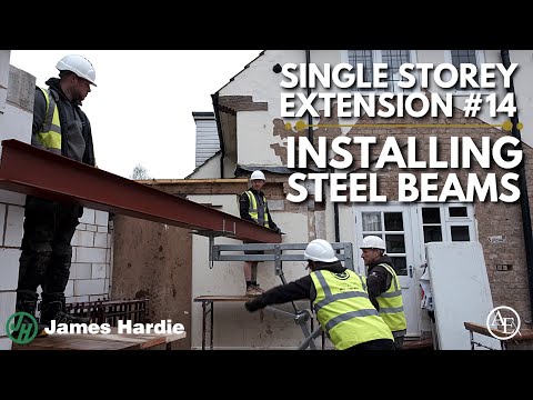 Installing MASSIVE Steel Beams! | Single Storey Extension #14