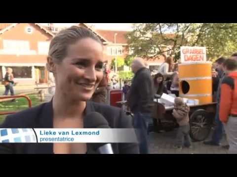 Lieke van Lexmond verrast online shoppers in Utrecht met deze guerrilla marketing actie van PostNL.