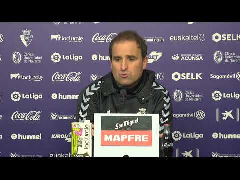 Jagoba Arrasate: "Tenemos que recuperar la seguridad defensiva"