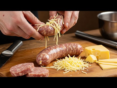 German Turkey cheese sausages