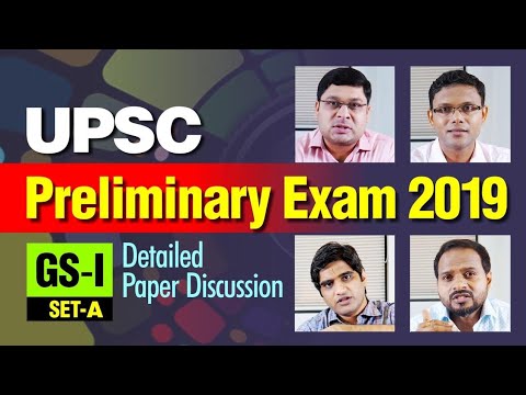 UPSC CSE PRELIMS 2019|Answer key| Detailed Discussion|General Studies| GS I