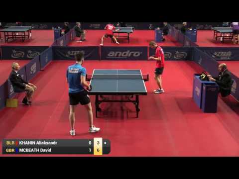 ITTF World Tour Polish Open 2016 KHANIN Aliaksandr vs MCBEATH David