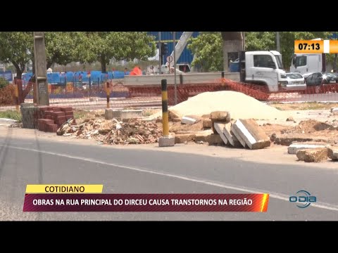Obras na rua principal do Dirceu causa transtornos na regiaÌƒo 20 09 2021