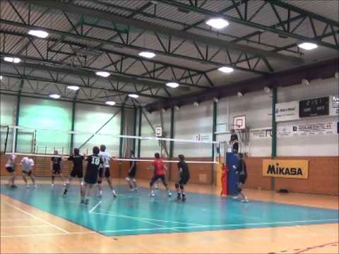 Libero Vegard defense reaction 3 kinds 13 11 2012 Junior vs Randaberg 1st set
