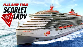 Virgin Scarlet Lady | Full Walkthrough Ship Tour &amp; Review 4K | Virgin Voyages 2021