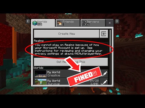 Hydro Foam - How To Fix 'Privacy Settings Error' For Minecraft Bedrock Edition.