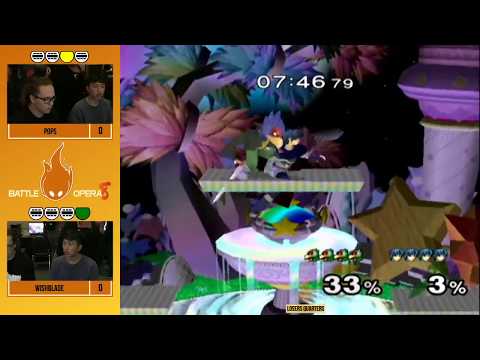 Youmacon 2019 SSBM Top 8 - Pops (Falco) vs Wishblade (Marth)