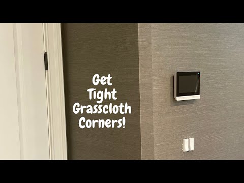 Achieve Tight Outside Corners on Phillip Jeffries Manila Hemp Grasscloth Wallpaper - Spencer Colgan