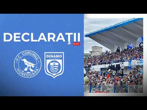 DECLARAȚII LIVE după CORVINUL - CS DINAMO