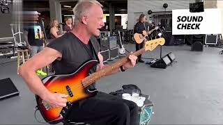 Sting - I&#39;m So Happy I Can&#39;t Stop Crying (Soundcheck)