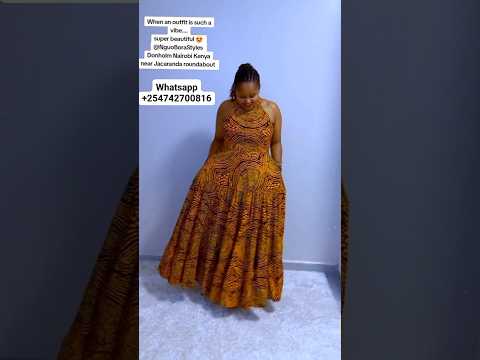 Stunning Ankara Gown Dress #latestafricaprint #latestafricaprint #africanclothing #zamakalefashion