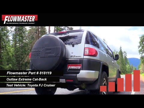 Flowmaster Outlaw Extreme High-Clearance Cat-Back Exhaust for 2007-14 Toyota FJ 4.0L (818119)