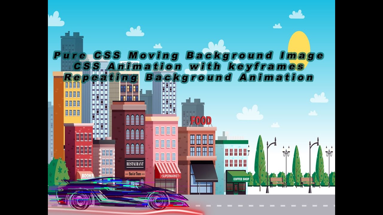 Pure Css Moving Background Image Css Animation With – Otosection